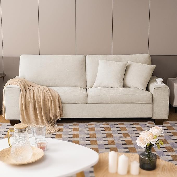 Modern Loveseat Sofa for Living Room by stone and beam furniture